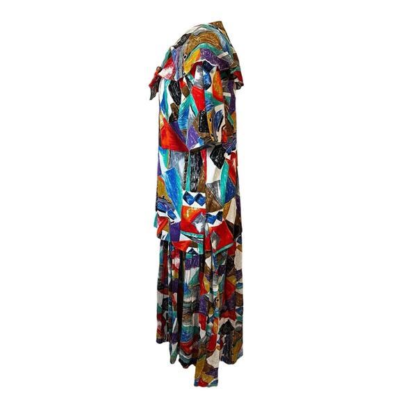 SABINO Vintage Artsy Boho Beachy Sailor Collar Top & Maxi Skirt Set 16 XL - Picture 4 of 10